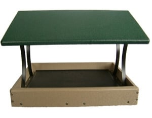 Bird's Choice Recycled Fly-Thru Platform Bird Feeder Large