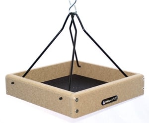 Bird's Choice Recycled Hanging Platform Feeder 10" X 10"