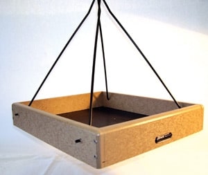 Bird's Choice Recycled Hanging Platform Feeder 16" X 13"