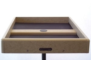 Recycled Medium Pole Mounted Platform / Seed Catcher Bird Feeder