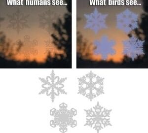 Bird Saver Snow Flake Window Decal