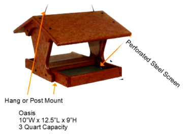 Alternative view of Oasis Bird Feeder